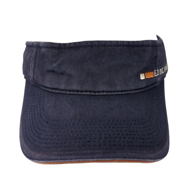Eddie Bauer Sun Visor Hat Blue One Size Adjustable Lightweight Embroidered - Picture 1 of 10